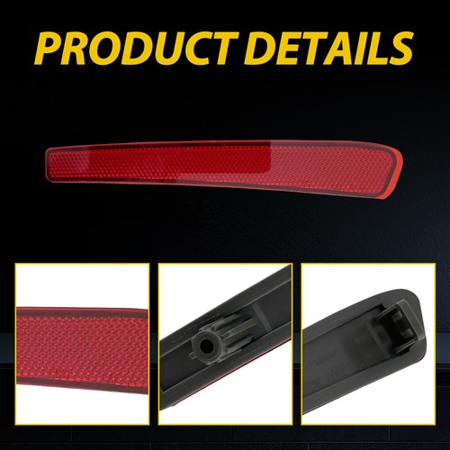2pcs Rear Bumper Reflector Reflex Red for 2020 2021 2022 for Toyota Corolla