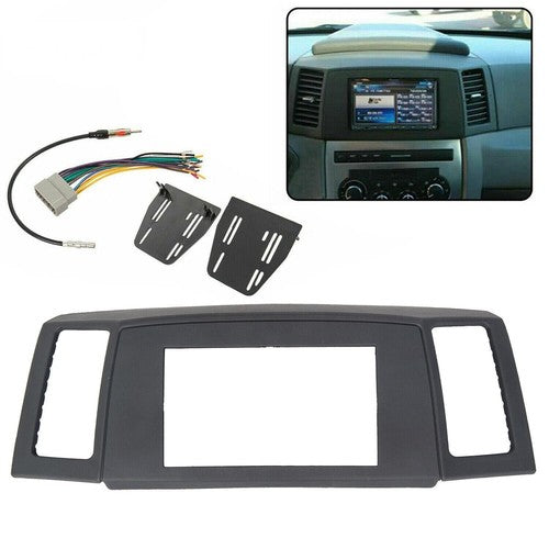 Navigation Radio Stereo Dash Bezel Vent Kit for Jeep Grand Cherokee 05 2006 2007