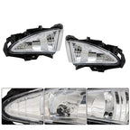 Switch Bulbs Bezel Wire Harness Black Fog Light Kit For 07-10 Hyundai Elantra