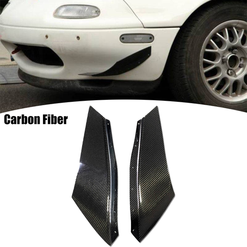 Front Bumper Canard Splitter Diffuser Spoiler Lip Pair for Mazda 3 6 MX-5 Miata