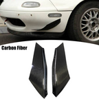 Front Bumper Canard Splitter Diffuser Spoiler Lip Pair for Mazda 3 6 MX-5 Miata