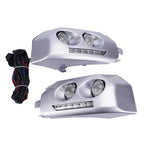 Chrome LED Bumper Fog Light DRL W/Wiring+Bulbs 2pc for Toyota Fj Cruiser 2007-14