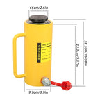 30 Tons Aluminum Hydraulic Cylinder Jack 6 Inch Stroke Single Acting Cylinder