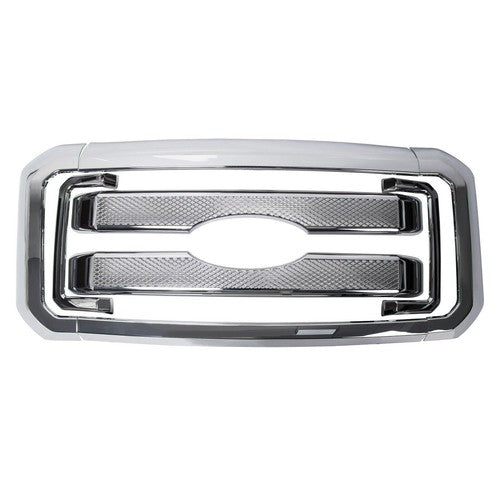 For 2011 2016 Ford F250 F350 Super Duty Chrome Grille Grill Full Overlay Cover