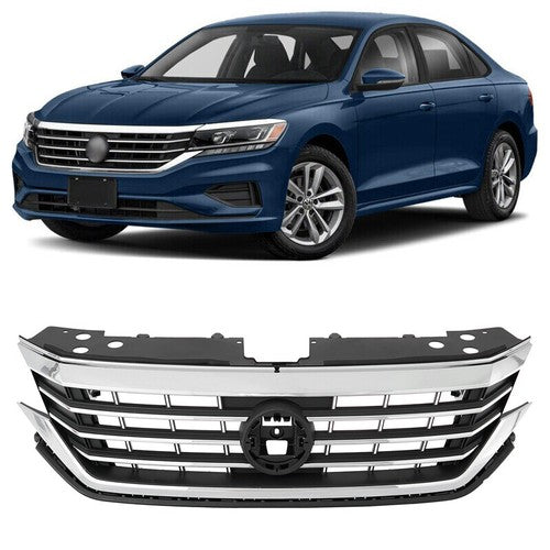 Front Chrome Grille Assembly for 2020 2021 2022 for Volkswagen for VW Passat