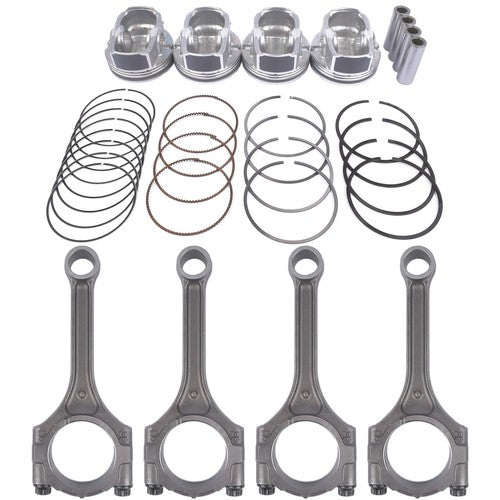 4x Connecting Rod & Piston Kit For Hyundai Veloster Kia Rio Soul 1.6L 2012-2017