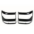 Headlight Trim Bezel Cover for Chevy Silverado 1500 2016-2018 Black Pair