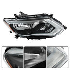 Headlight Replacement For Nissan Rogue 2017 2018 2019 Right Side Chrome Housing