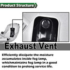 Clear Bumper Fog Lights for Hyundai Accent 2012-2017 w/ Bulbs Wiring Switch