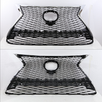 Front Bumper Grille for 2015-2017 Lexus NX200T NX300H F Sport Chrome Black