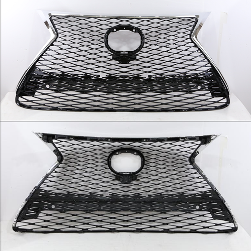 Front Bumper Grille for 2015-2017 Lexus NX200T NX300H F Sport Chrome Black