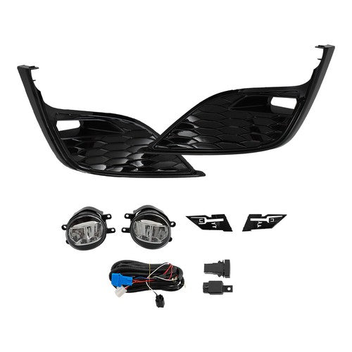 For 2021-2023 Toyota Camry SE XSE Fog Lights Switch Wire Bezel Clear Black LED