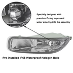 Halogen Driving Fog Lights Lamps w/Switch Wiring for 2003 2004 Toyota Corolla