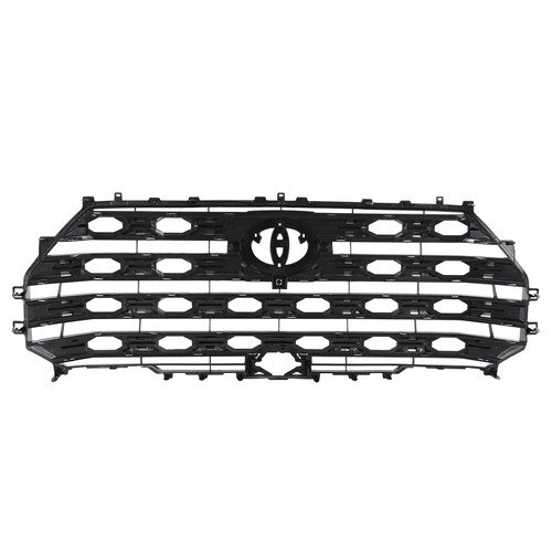 Front Upper Grille Brushed Satin Aluminum for Toyota Tundra 2022-2024 Platinum