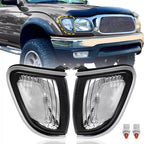 2PC Side Marker Corner Parking Lights Turn Signal Chrome for Toyota Tacoma 01-04