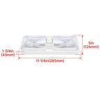 5x RV LED 12V Double Dome Light Ceiling Fixture for Camper Trailer Marine