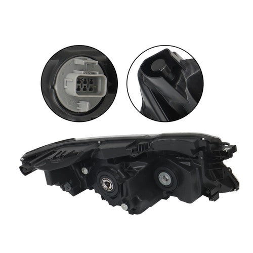Halogen Headlight Assy For 17-20 Honda Ridgeline/2016-2018 Pilot LX Left Side