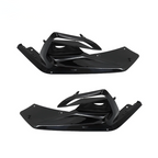 Front Bumper Fog Light Lamp Covers Bezels For Infiniti Q50 Sport 2018-2021 Black