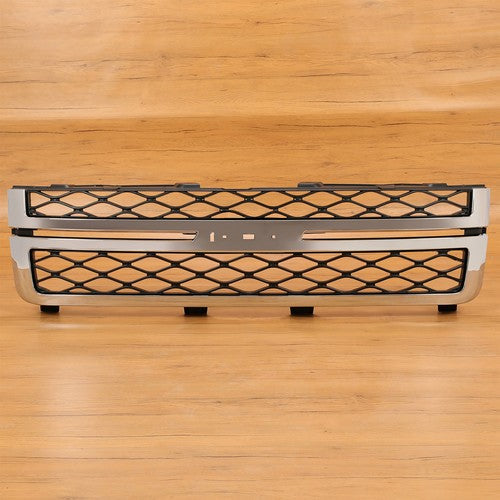 Grille Assembly for 2011 2014 Silverado 2500 HD Silverado 3500 HD Black Chrome