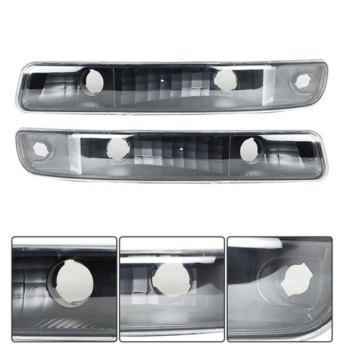 For GMC Sierra 1500 99-07 & Yukon 00-06 L+R Headlight Replacement Halogen Black