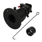 Black C5G 12''-16'' Adjustable Cushioned 5th Wheel to Gooseneck Adapter New