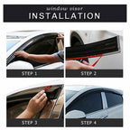For 2011-2017 Hyundai Sun Rain Guard Vent Deflectors 4X Window Visors