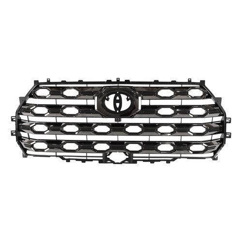 Front Bumper Grill Electroplated Black for Toyota Tundra Platinum 2022-2024