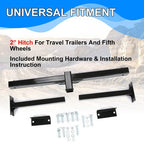 2 Trailer Hitch for Camper RV Trailers 5th Wheel Bike Rack Mount Adjustable