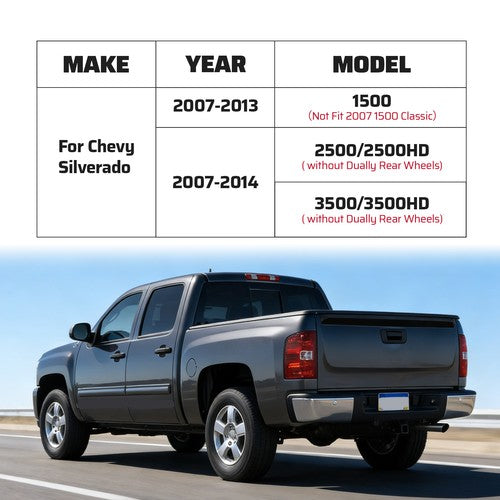 Rear Upper Wheel Arch Repair Panels for Chevy Silverado 1500 2007 2014 Pair