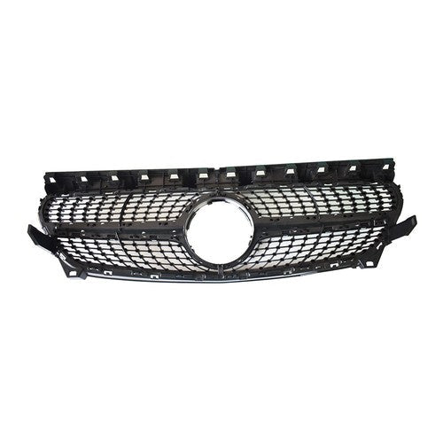 Front Bumper Grille Plastic Black Fit For 2013-2016 Mercedes Benz W117 CLA250