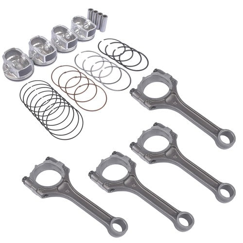 4x Connecting Rod & Piston Kit For Hyundai Veloster Kia Rio Soul 1.6L 2012-2017