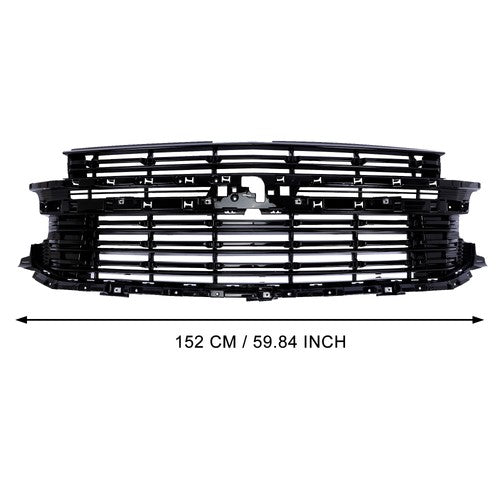 84634392 Black Front Bumper Grille for 2021-2024 Chevrolet Tahoe Suburban LT