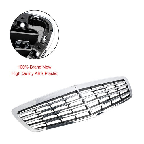 Front Chrome Grill for Mercedes Benz S-Class 2010-13 W221 S550 S600 S63 AMG