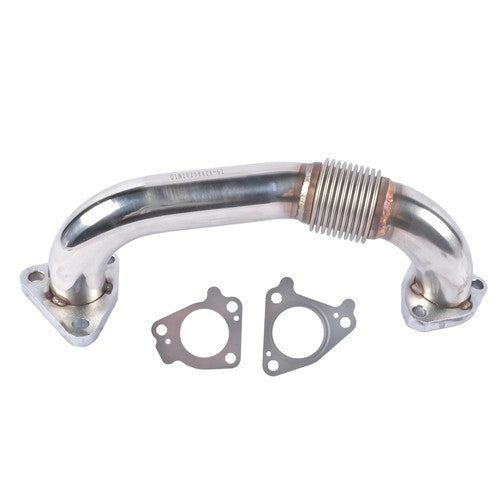 Left Driver Side Up Pipe for GMC Sierra Chevy Silverado Duramax 6.6L 2001-2016