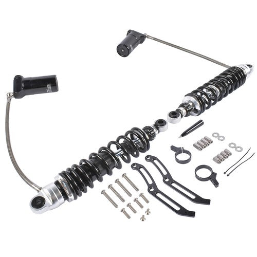 Adjustable Rear Suspension Shocks Remote Reservoir for Harley Road Glide 2014-24