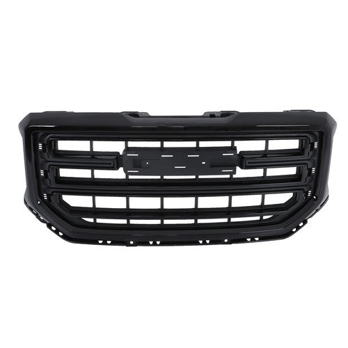 New Gloss Black Plastic Front Bumper Grille For GMC Sierra 1500 2016 2017 2018