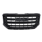 New Gloss Black Plastic Front Bumper Grille For GMC Sierra 1500 2016 2017 2018