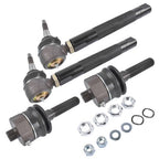 0-6" Heavy Duty Tie Rod Ends Kits for Chevy Silverado Sierra 2500HD 3500HD Black
