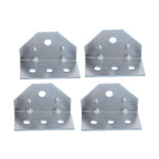 (4) 8" Galvanized Swivel Top Bunk Bracket Kit with Hardware for Boat Trailer 2��3