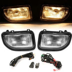 Front Bumper Driving Fog Lights Lamp Kit Clear for Toyota MR2 91 92-1995 Bulbs