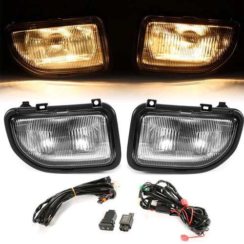 Front Bumper Driving Fog Lights Lamp Kit Clear for Toyota MR2 91 92-1995 Bulbs
