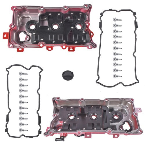 Left + Right Valve Covers for Infiniti JX35 2013 Nissan Altima 2007-2014 3.5L V6