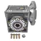 MRV063 Ratio 100:1 Worm Gear Speed Reducer, 56C Flange 0.57HP Input, Keyed Shaft
