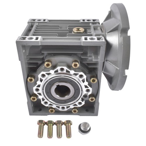 MRV063 Ratio 100:1 Worm Gear Speed Reducer, 56C Flange 0.57HP Input, Keyed Shaft