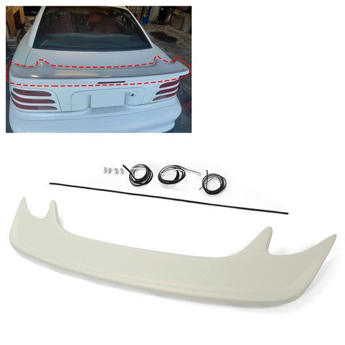 ABS Plastic Rear Wing Spoiler Primed for 1994 1998 Ford Mustang Saleen