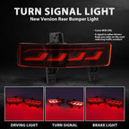 Red Lens Rear Bumper Reflector Fog Light LED Brake Lamp For Honda CRV 2020-2022