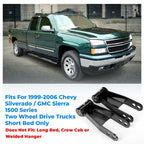 4 Inch Drop Kit Shackles And Hangers For Chevy Silverado GMC Sierra 1500 1999 2000 2001 2002 2003 2004 2005 2006