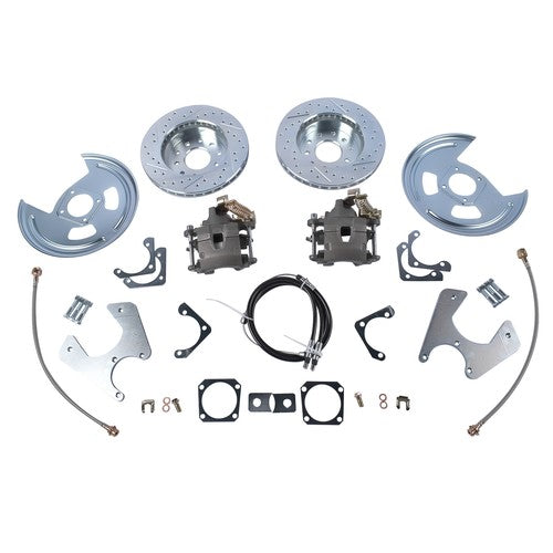 Fits 1970-1981 GM F-Body Rear Disc Conversion Cross Drilled and Slotted Rotors