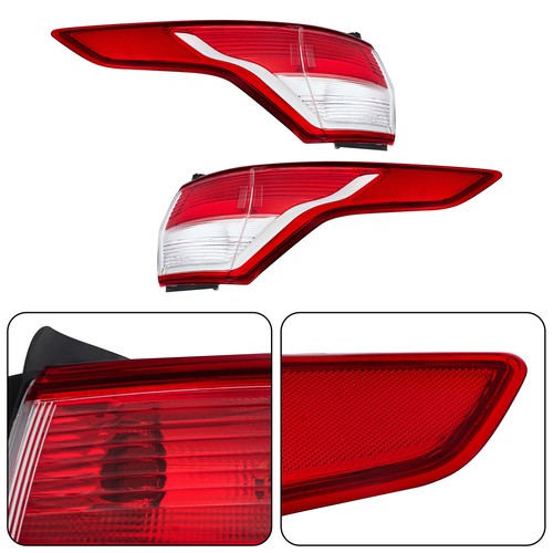 For Ford Escape 2013 2014-2016 Left+Right Side Rear Tail Light Brake Lamp Chrome