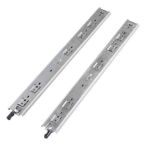 1 Pair of 22In Locking Drawer Slides Full Extension & Lock 150 lb Load Capacity